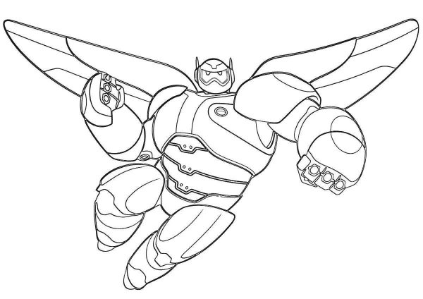 Бэймакс город героев раскраска