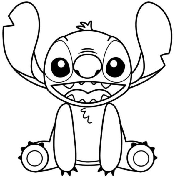 Раскраска Стича
