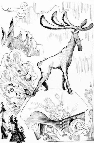 Раскраски к сказке Бажова серебряное копытце