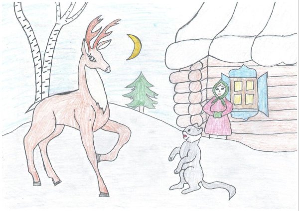 Серебряное копытце Павел Бажов срисовки