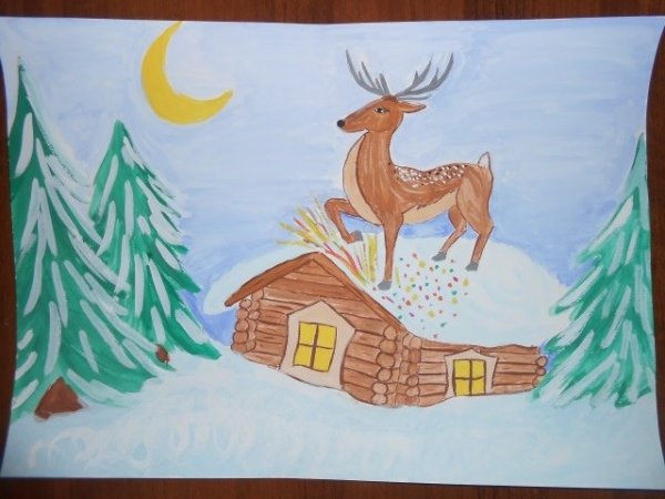 П. Бажов «серебряное копытце» рисунок детский