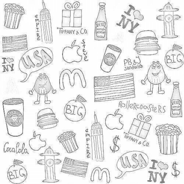 Красивые наклейки черно белые