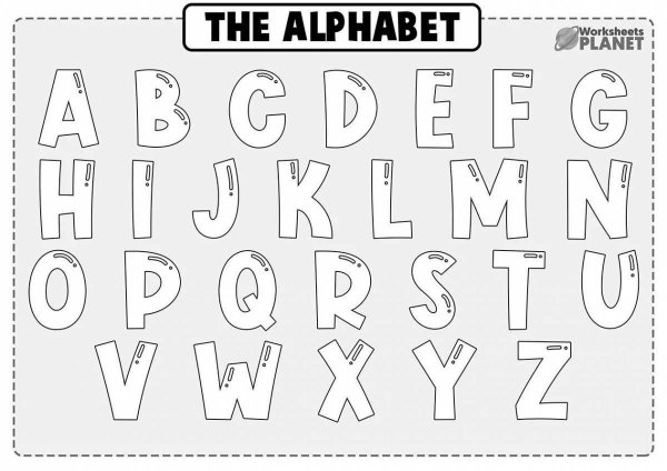 Раскраска Alphabet Lore a-z