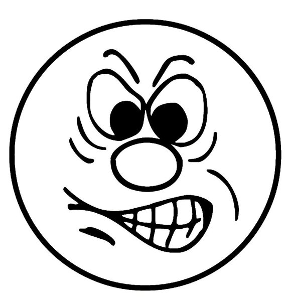 Рожица черно белая