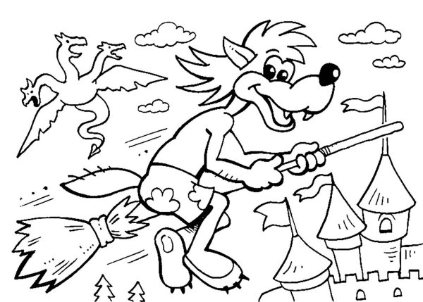 Раскраска "ну, погоди!"