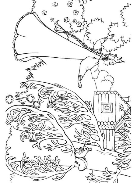 Василиса прекрасная раскраска