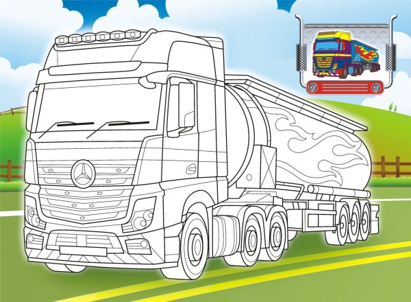 Раскраска грузовик