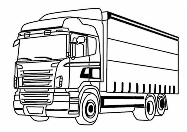 Раскраски Грузовики Вольво