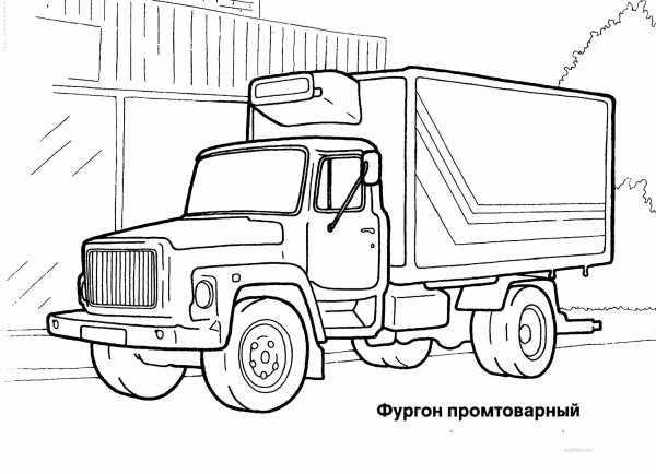 ГАЗ 3307 рисунок