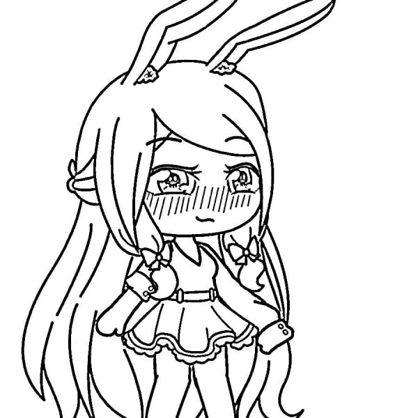 Раскраска гача лайф