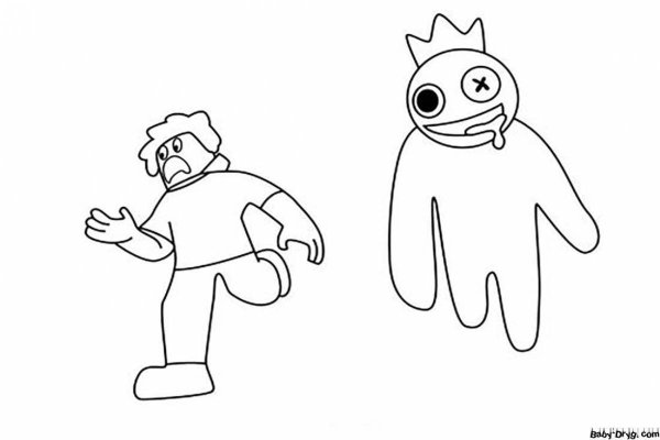 Rainbow friends раскраска