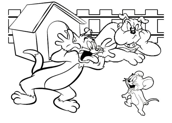Том и Джерри. Раскраска