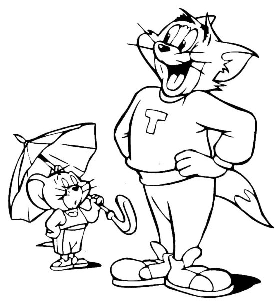 Том и Джерри. Раскраска