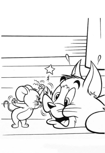 Tom and Jerry раскраска