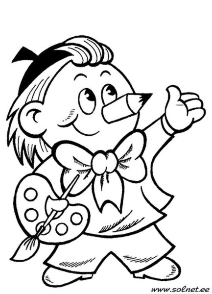 Сказочные персонажи раскраски