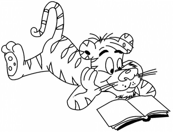 Раскраска Тигренок