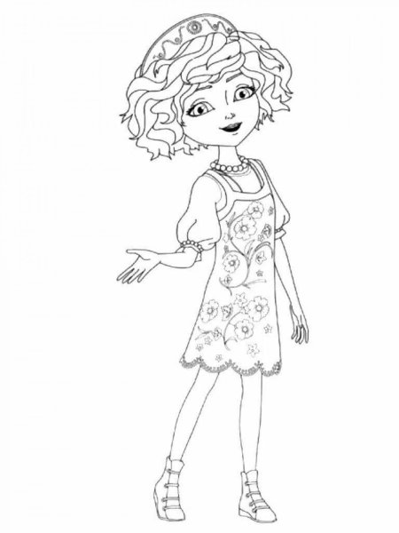 Раскраска царевны Соня