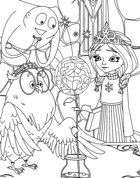 Раскраска "царевны"