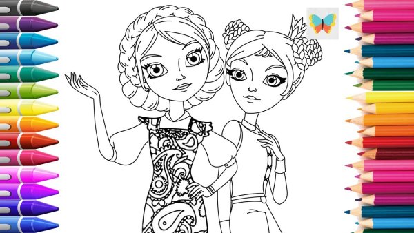 Раскраска "царевны"