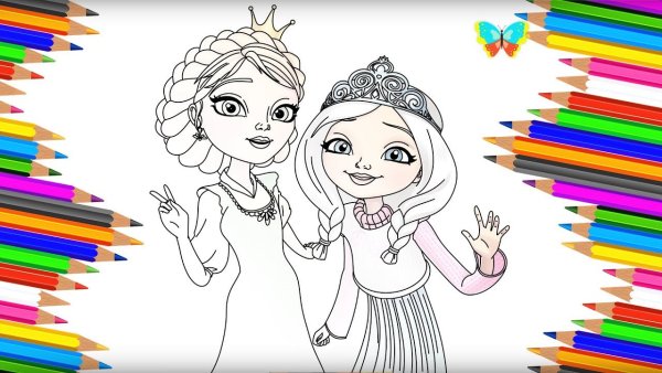 Раскраска "царевны"