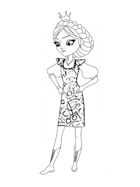 Раскраска "царевны"