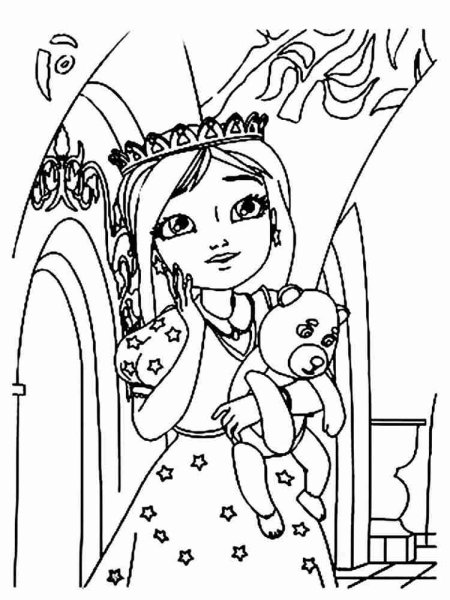 Раскраска царевны Соня
