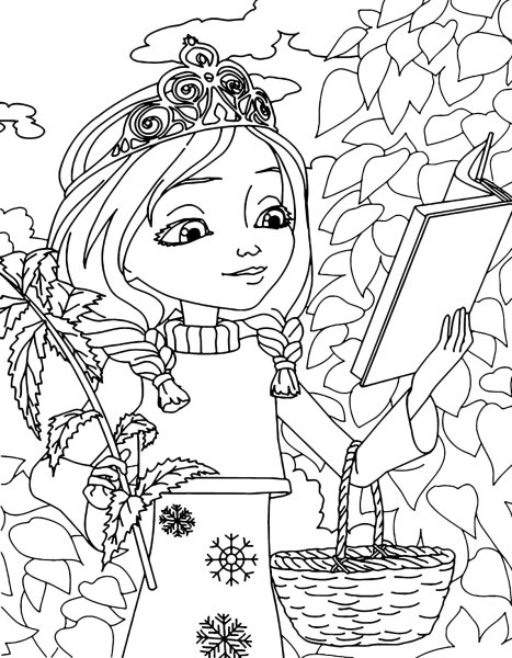 Раскраска царевны Василиса
