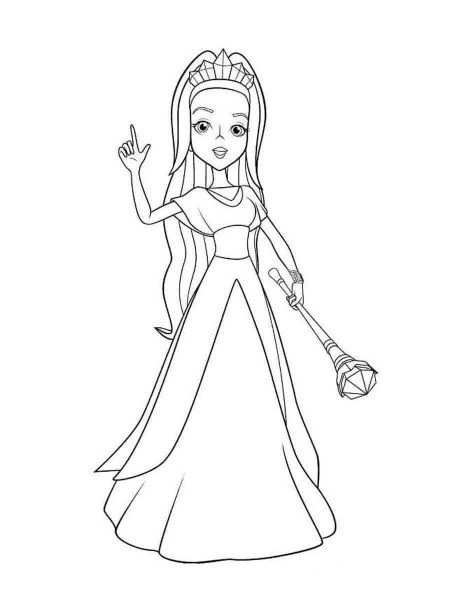 Раскраска "царевны"