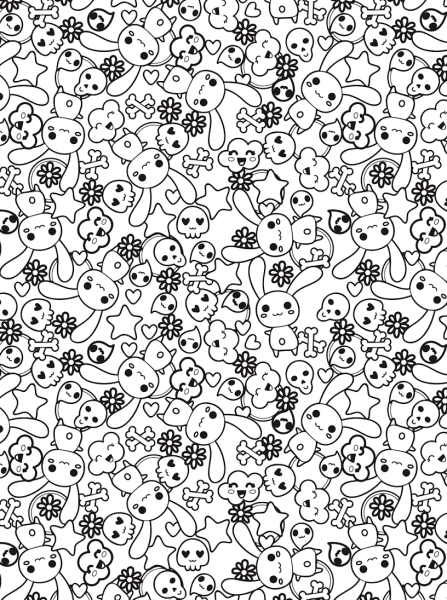 Раскраски антистресс маленькие