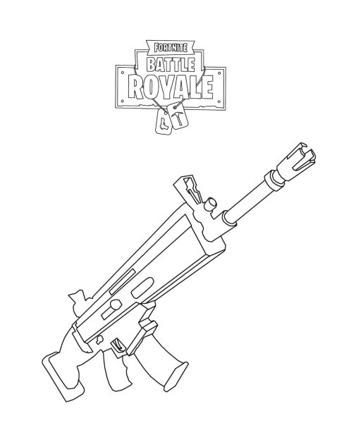 Раскраски Fortnite Ронин