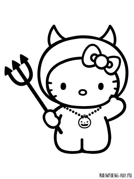 Раскраска Хелло Хелло Китти