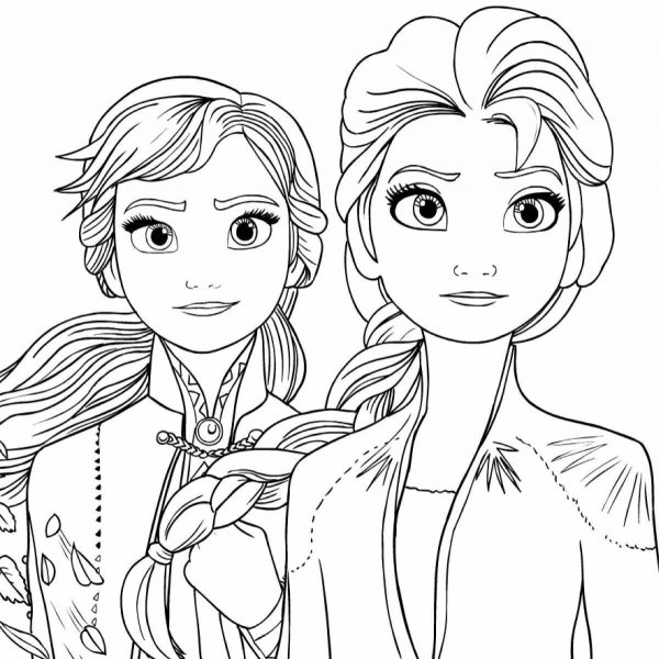 Раскраска Anna Elsa