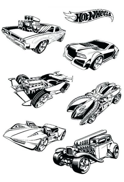 Раскраска хот Вилс машинки