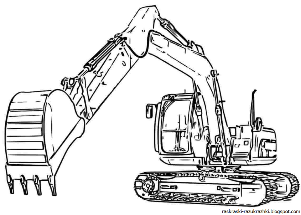 JCB 330 экскаватор раскраска