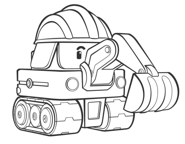 Робокар Поли экскаватор