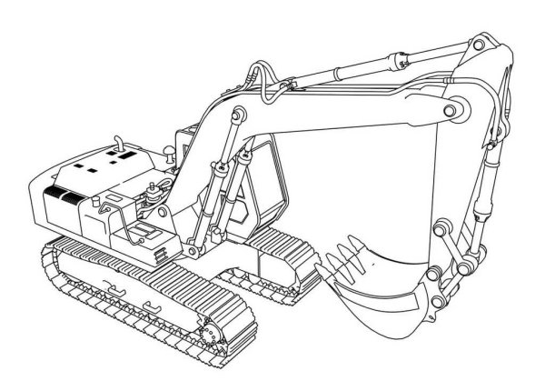 Экскаватор Hitachi uh 181 рисунок