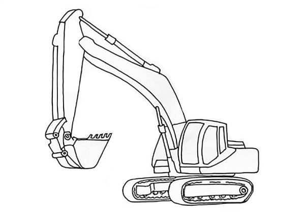 Экскаватор Капа сбоку