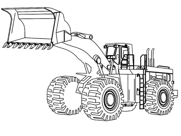 Трактор Бобкэт раскраска