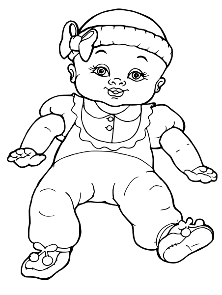 Кукла ЛОЛ raskraska