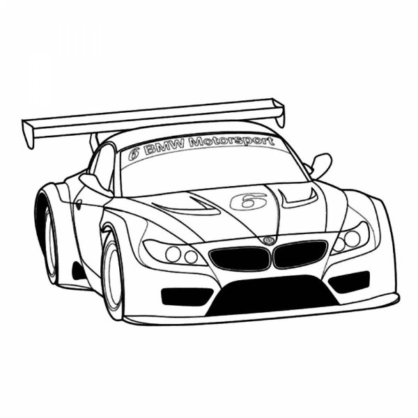 Раскраска BMW m3 GTR