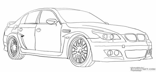 Раскраска BMW m5 f90