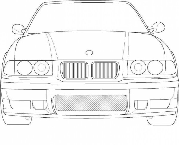 Раскраска BMW m3 GTR