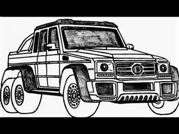 Раскраска Mercedes g63 AMG 6х6
