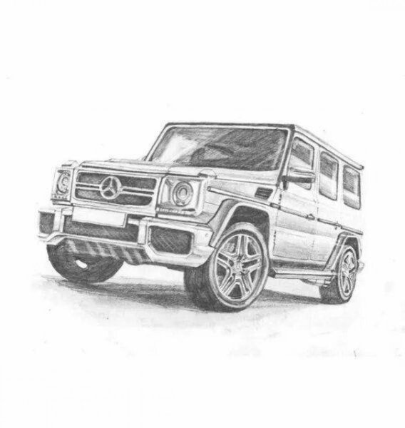 Mercedes Benz AMG g63 карандаш