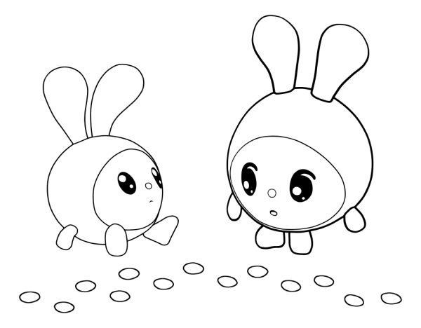 Раскраска малышаарики Крошик