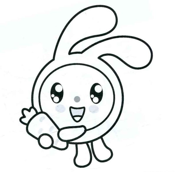 Крошик раскраска Малышарики