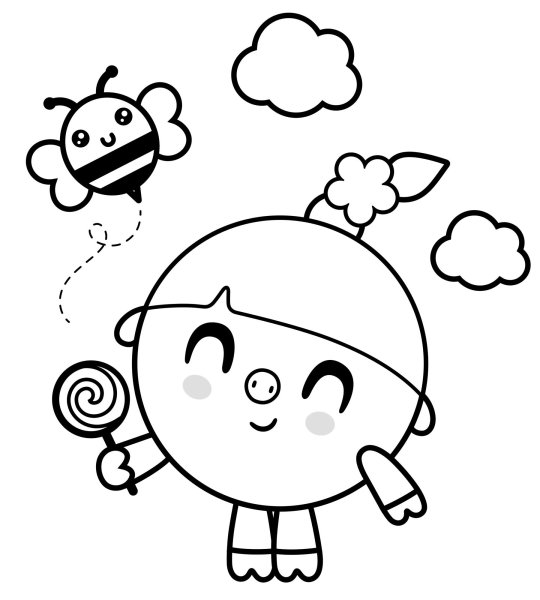 Нюша Малышарики раскраска