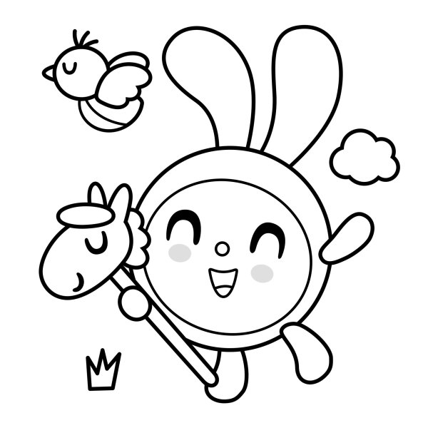 Раскраска Малышарики