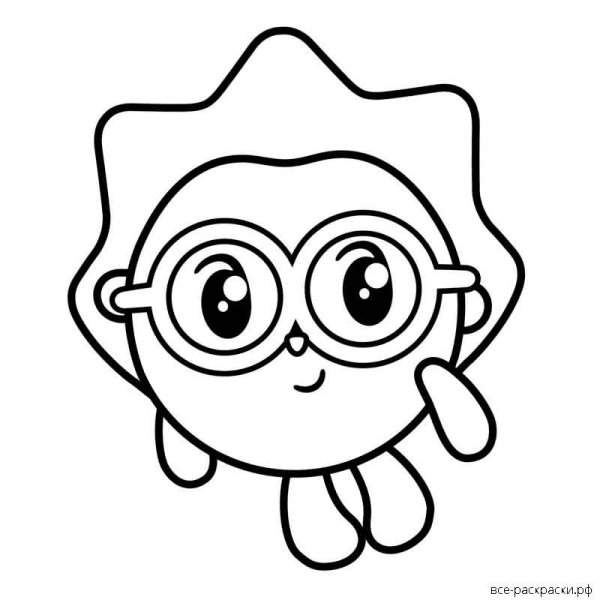 Малышарики Бараш раскраска