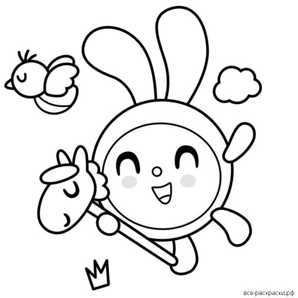 Раскраска Малышарики